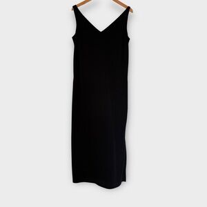 BCBG Max Azria Collection Black Slip Midi Dress – Size 12 (Made in USA)